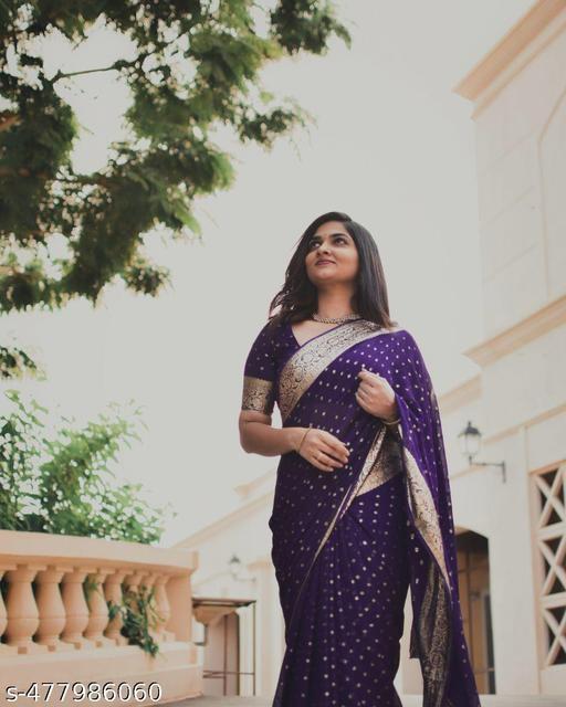 Violet Viscose Georgette Saree with Running Blouse – New Partywear Collection