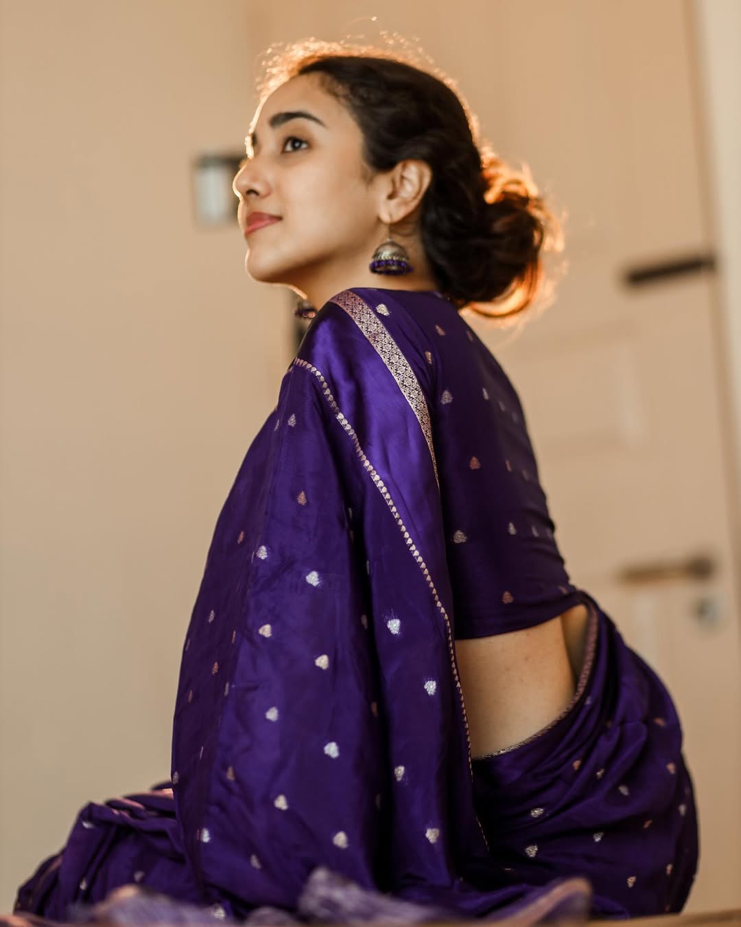 Pure Chinon Viscose Saree with Matching Blouse – Restocked Partywear Collection