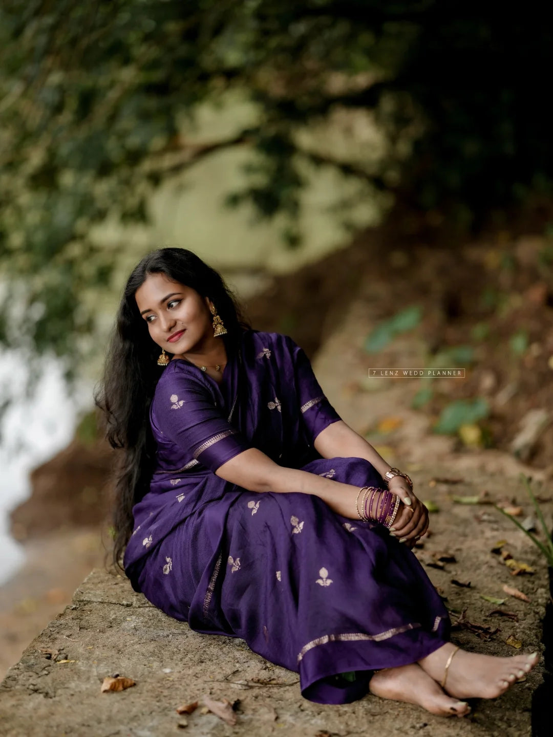 Violet Jute Viscose Saree with Running Blouse – Back in Stock Partywear