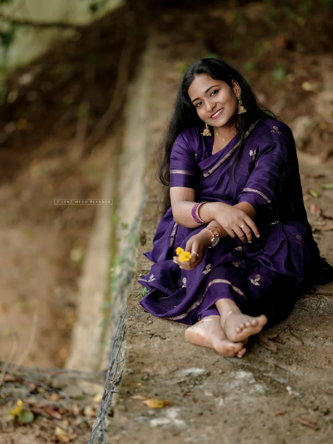 Violet Jute Viscose Saree with Running Blouse – Back in Stock Partywear